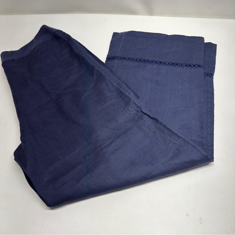 Soft surroundings Navy Wide-Leg Pants size L - Picture 5 of 8